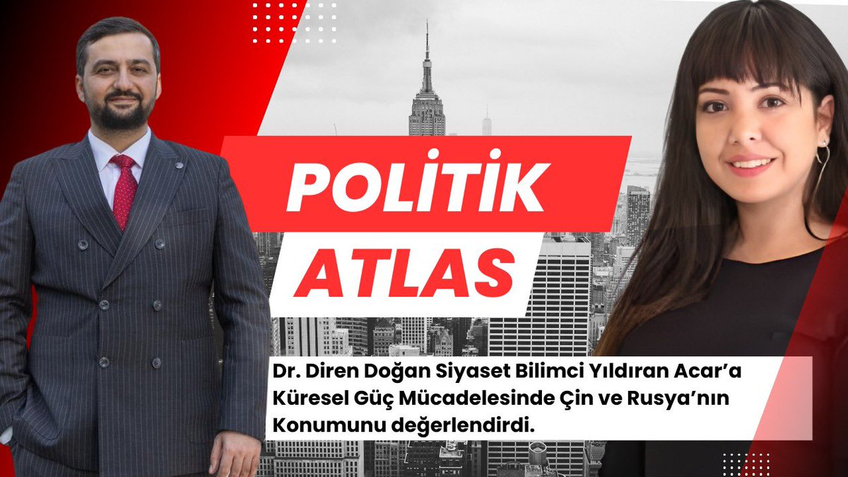 Dr. Diren Doğan hocamızla gerçekleştirmiş olduğumuz Çin serisinin üçüncü videosunda Küresel güç mücadelesinde Çin ve Rusya’nın konumunu değerlendirdik. <a href="/direndogand/">Dr. Diren Doğan • 迪 朵安</a> 
İyi seyirler dilerim.

youtu.be/onxS3YSHKnU?si…