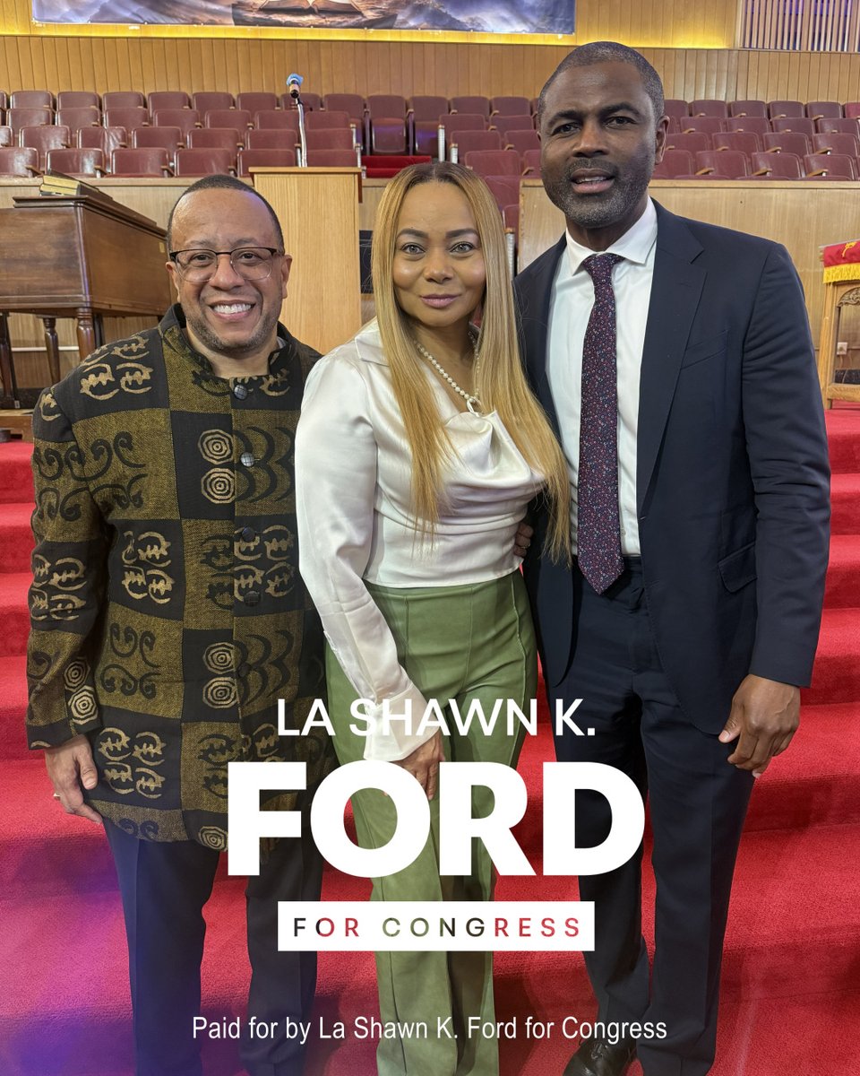 Thank you to Pastor Andrew Hunt, Jr., First Lady Chyna Hunt, and the congregation of Liberty Baptist Church for the warm welcome and hospitality.
#LaShawnFord #FordForCongress #IL07