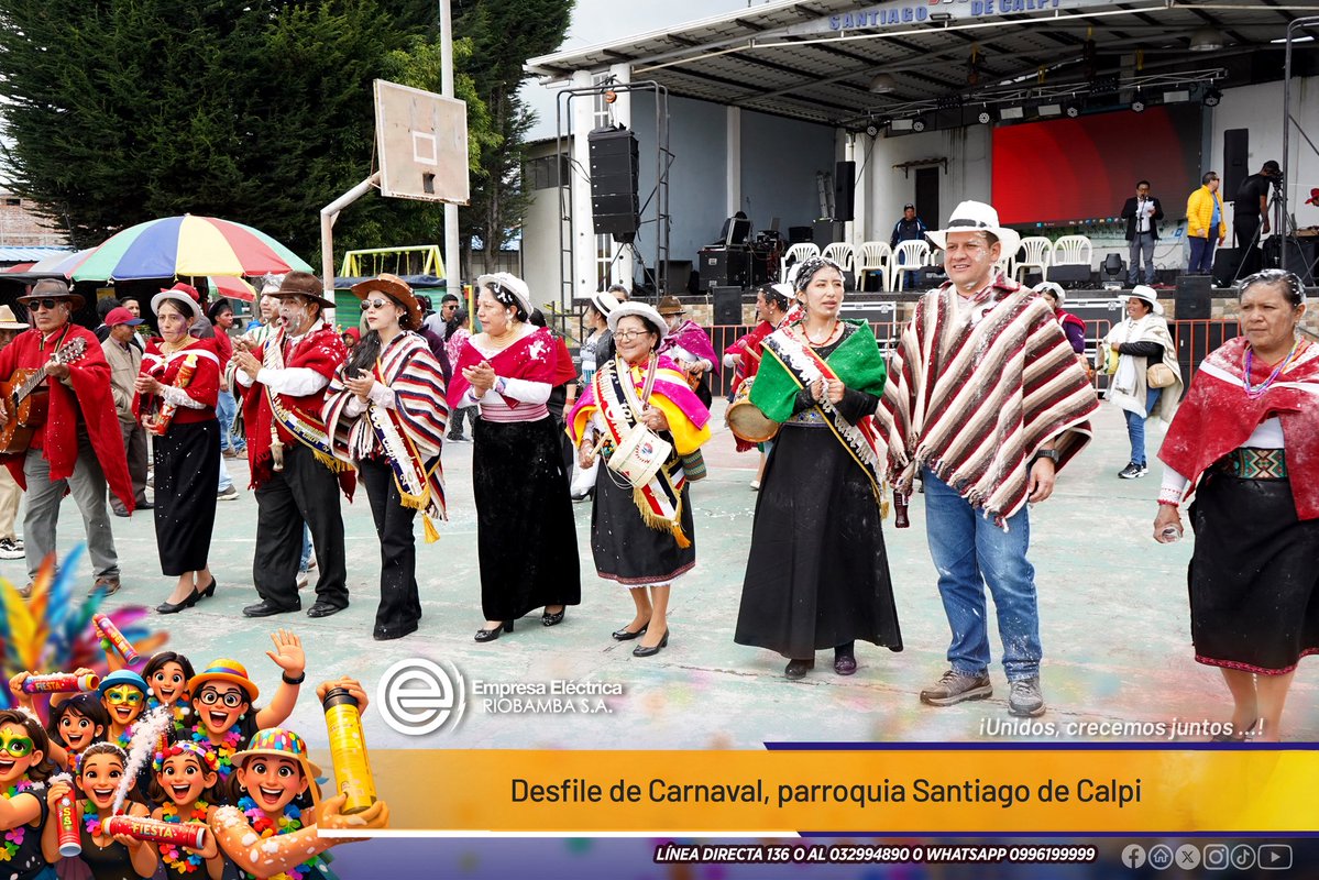 ¡𝐂𝐚𝐫𝐧𝐚𝐯𝐚𝐥 𝐪𝐮𝐞 𝐬𝐞 𝐯𝐢𝐯𝐞 𝐞𝐧 𝐭𝐞𝐫𝐫𝐢𝐭𝐨𝐫𝐢𝐨🎉⚡! | <a href="/Tony_Coronel/">Tony Coronel V∴</a> gerente de #LaNuevaEERSA, participó del desfile cultural en Calpi, compartiendo la alegría, el color y la tradición que nos identifican como provincia 🥁. 𝐄𝐬𝐭𝐚𝐦𝐨𝐬 𝐜𝐞𝐫𝐜𝐚 𝐝𝐞 𝐥𝐚