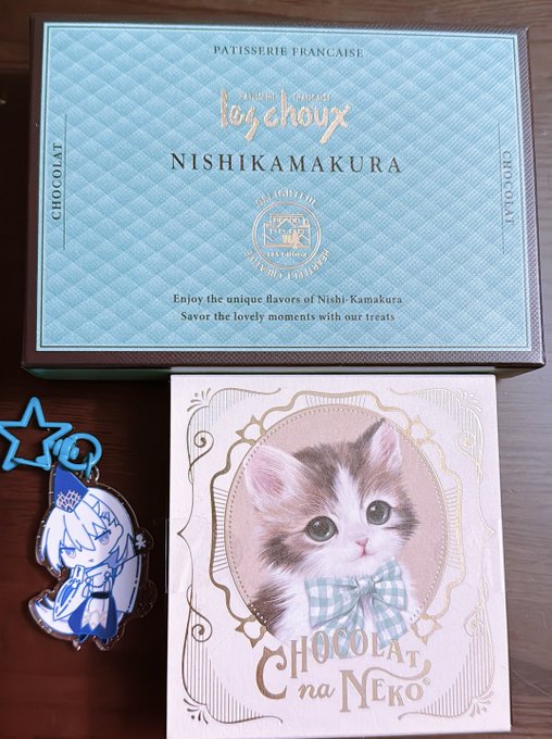 灸さんからクオン概念おチョコいただきまして…💙
猫ちゃんの方は…ちーにゃに似てる👀❣️ 