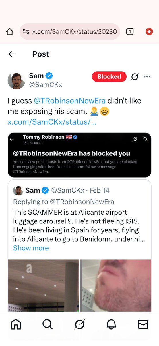 I guess <a href="/SamCKx/">Sam</a> didn't like me exposing his scam. 🤷😆