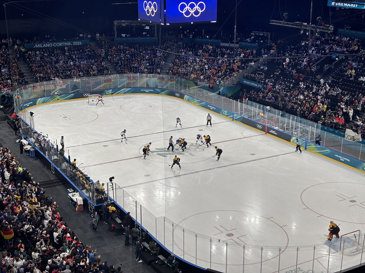 USA Hockey at the Olympics. Truly bucket list stuff. Seeing Minnesota boy Brock Faber pot one is just a cherry on top. 3-0 USA after 2 #Olympics2026