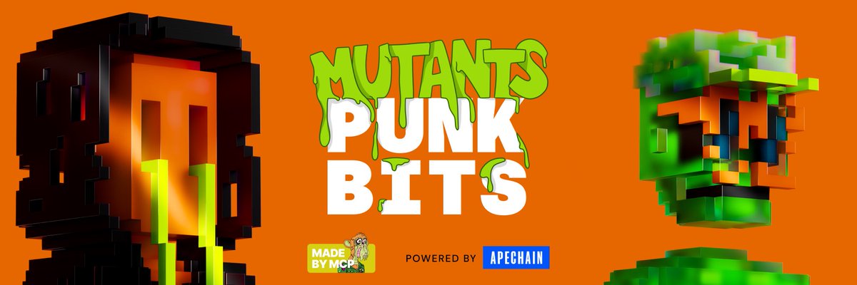 #PunkbitsMUTANTS coming through to you via <a href="/bleverxyz/">Blever</a> this Thursday (Feb 19th) and if you really want one, get a <a href="/PUNKBITS_nft/">PUNKBITS</a> then.

You have a 98% chance of not getting anything if it makes it to Public spot… not at 8 $APE currently around a $1.00; just guarantee one!