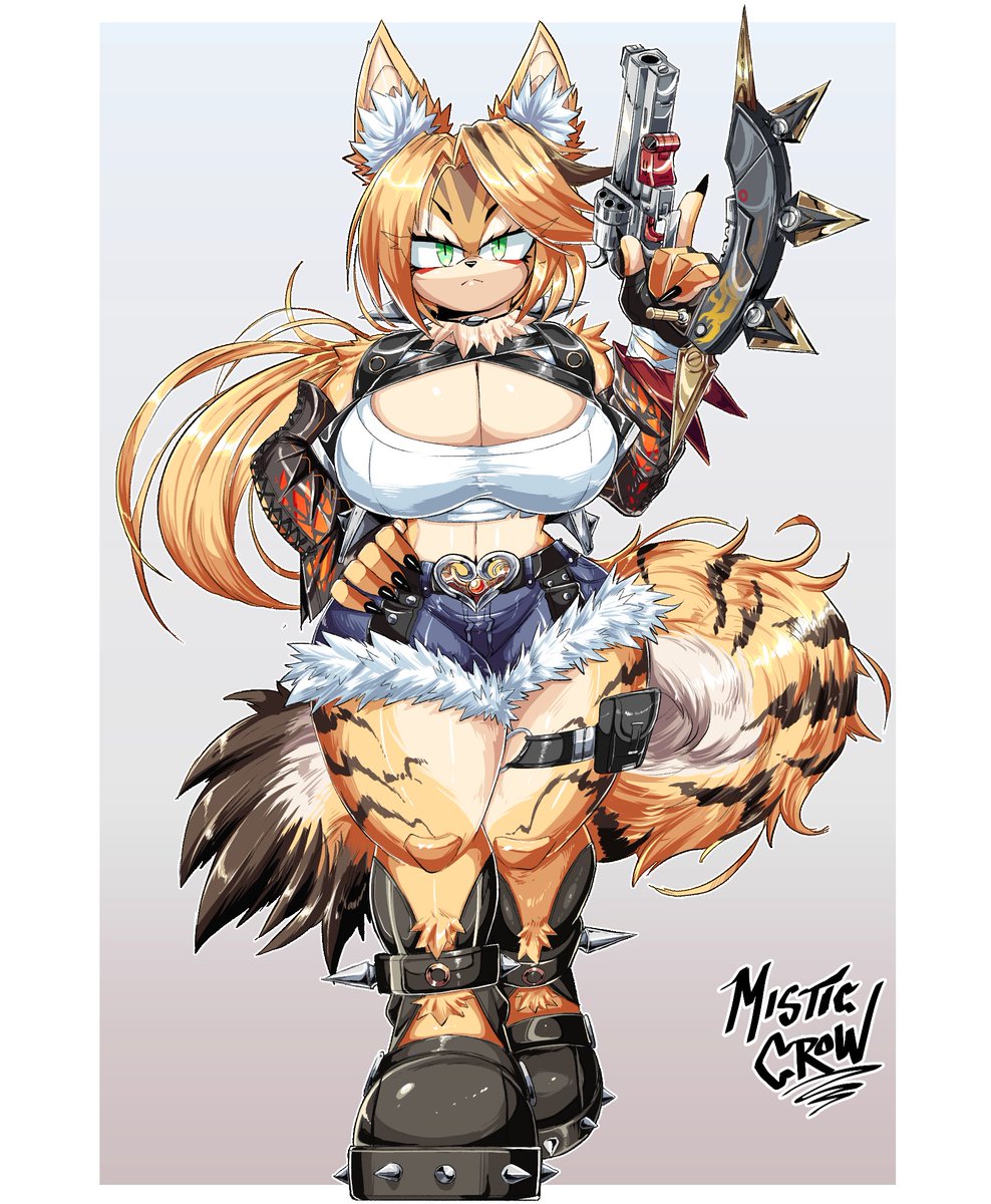 Mobian version of Pulchra from Zenless Zone Zero