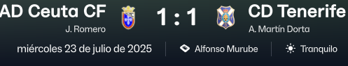 fm_marca's tweet photo. Empate del @CDTenerifeFM https://t.co/dEQAkrSULX