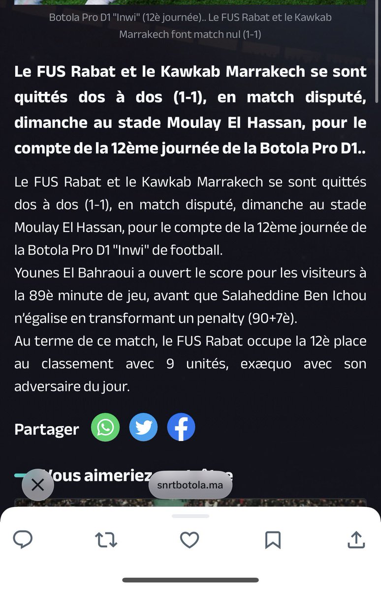 Bonsoir <a href="/Betclic/">Betclic 🔞</a> pouvez vous corriger svp? 
Il y a bien eu penalty dans ce match.  Merci