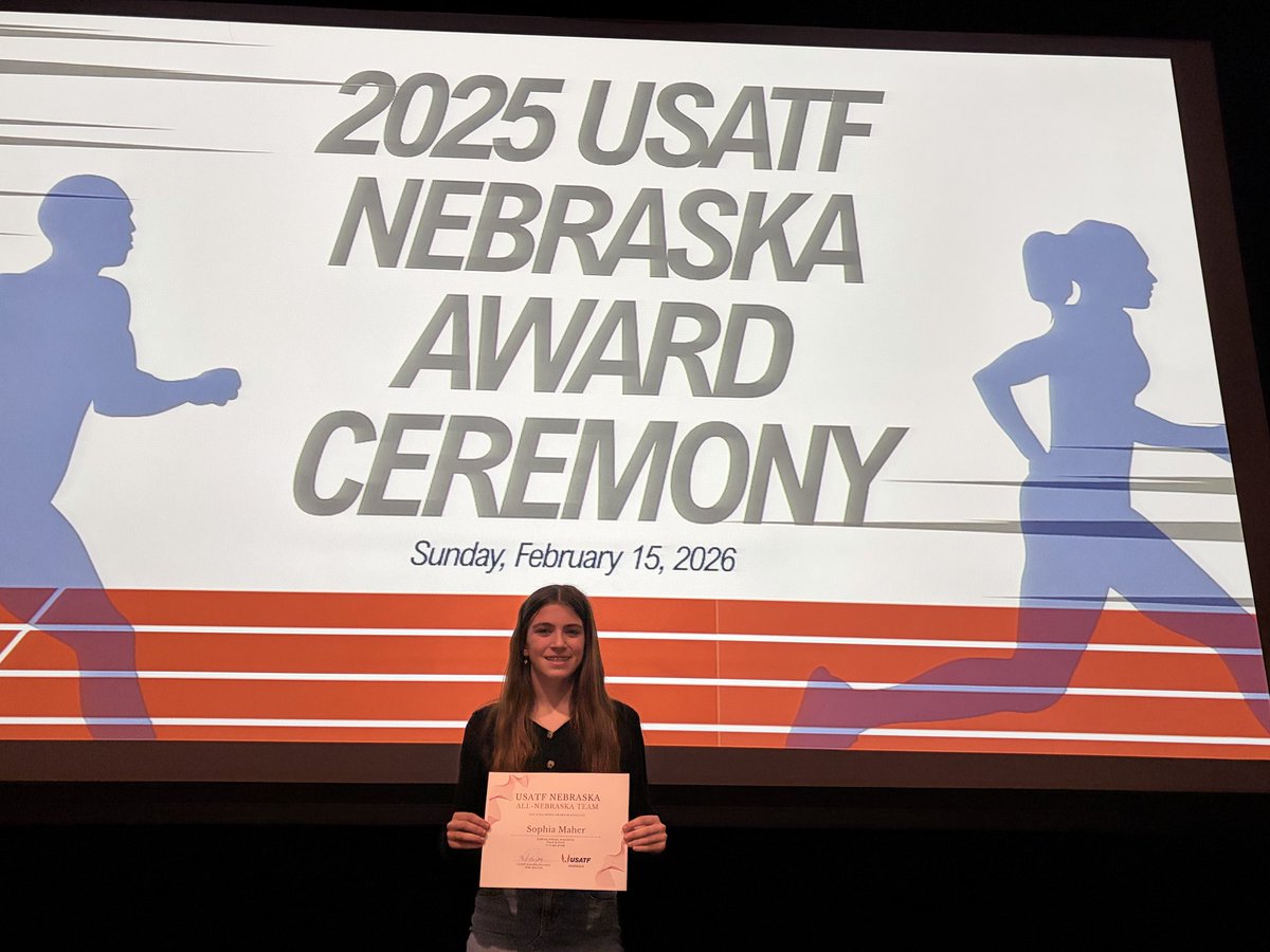 MattSMaher's tweet photo. Congratulations, Sophia! All-Nebraska Team looks good on you! https://t.co/NM25ZcBxKs