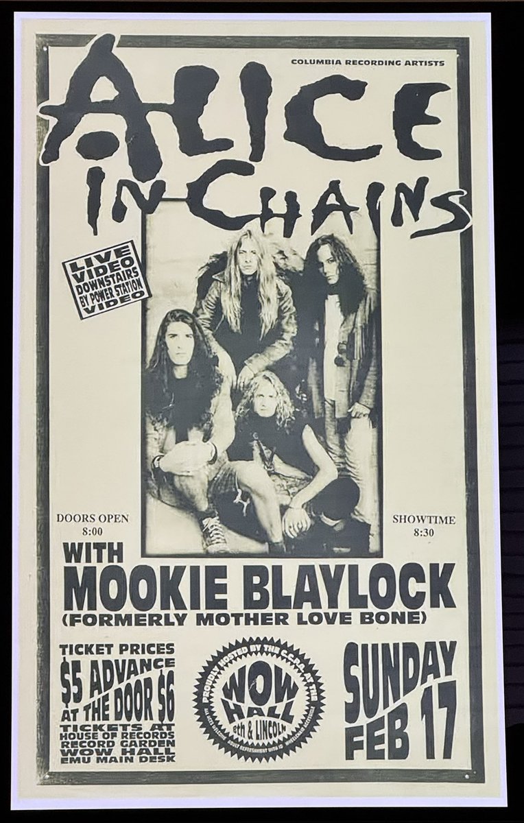 Can you imagine? Pearl Jam opening. 1991 <a href="/WOWHall/">WOW Hall</a>