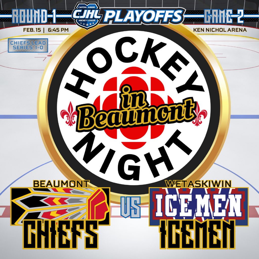 ChiefsCJHL's tweet photo. ๐จ Game 2 | Home Ice ๐จ
๐ ๐
๐
๐
๐
๐
๐
จ ๐
๐
๐
๐
๐
ฃ ๐
๐
๐
๐
๐
๐
ค๐
๐
๐
๐
ฃ ๐
We need YOU in the building!
๐ Wetaskiwin Icemen
โฐ 6:45 PM
๐ Ken Nichol Arena
#CapJHL | #BeaumontChiefsHockey | #PackTheBrac https://t.co/ySAlzjUt7Y