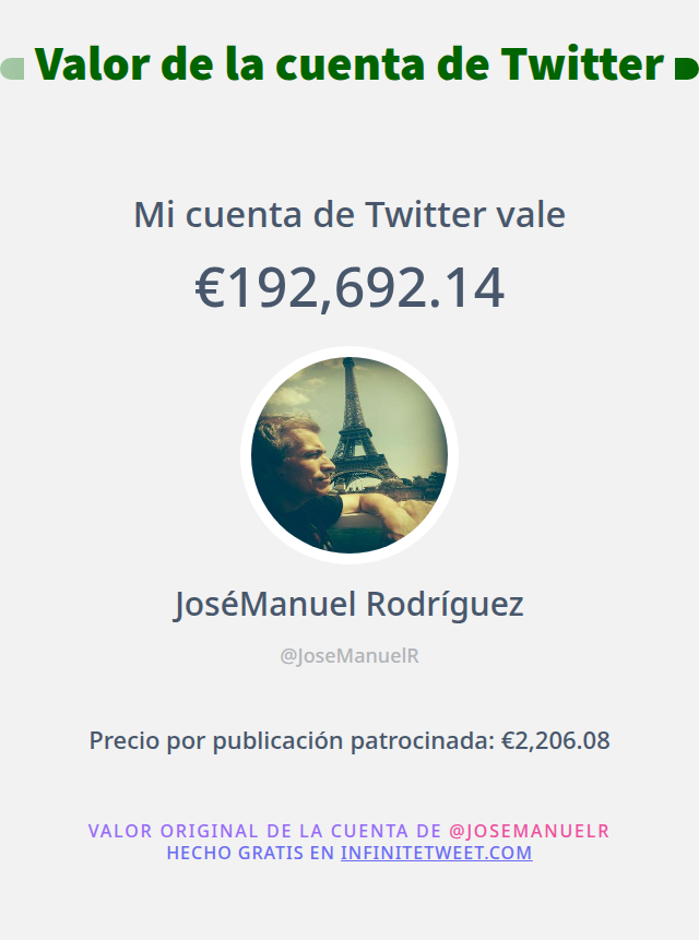 JoseManuelR's tweet photo. Mi valor en Twitter es de: €192,692.14

➡️ https://t.co/gJhGqww2xn https://t.co/JnorWRyzTI