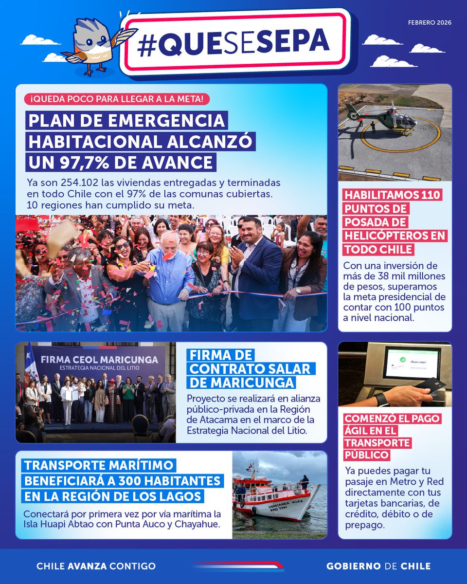 Gobierno de Chile tweet media