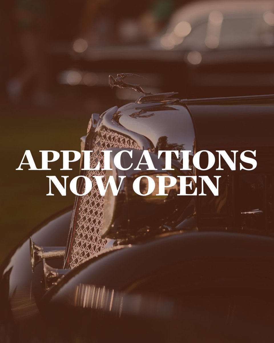 Applications are being accepted in 11 classes for this year's Concours d'Elegance at Copshaholm. Find the complete class list on our website: concoursatcopshaholm.org/classes