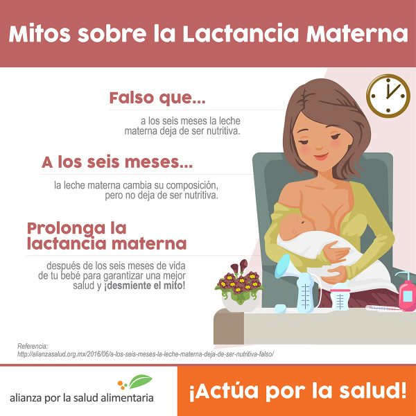 actuaporlasalud's tweet photo. ¿Has escuchado que la leche materna deja de ser nutritiva después de los 6 meses del bebé? ¡Esto es falso! ⚠️👶🏽

🤱🏽 Aunque la cantidad y composición cambia conforme a las necesidades del bebé, esto no implica que se deba suspender la #LactanciaMaterna.
https://t.co/pC0FaehmIS https://t.co/G0JbKhXexl