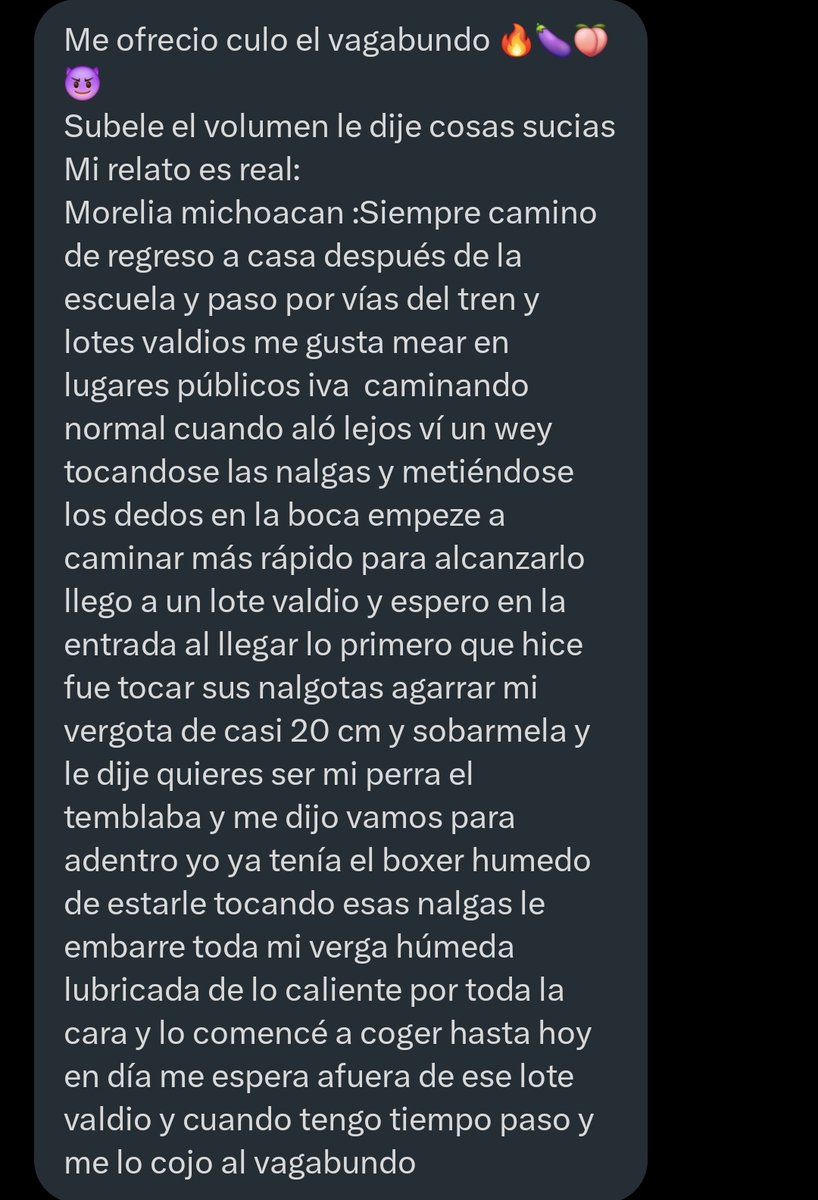 damari_sah30267's tweet photo. Fallandome al vagabundo 🔥🍆🍑

Manden sus relatos calientes 🔥 para seguír subiendo contenido morboso.

Sigue la cuenta y dale RT si te gusta este contenido

Relato de: @DylanVillicana

#relato #gay #morbopúblico #vagabundo https://t.co/i3VfFVkqus