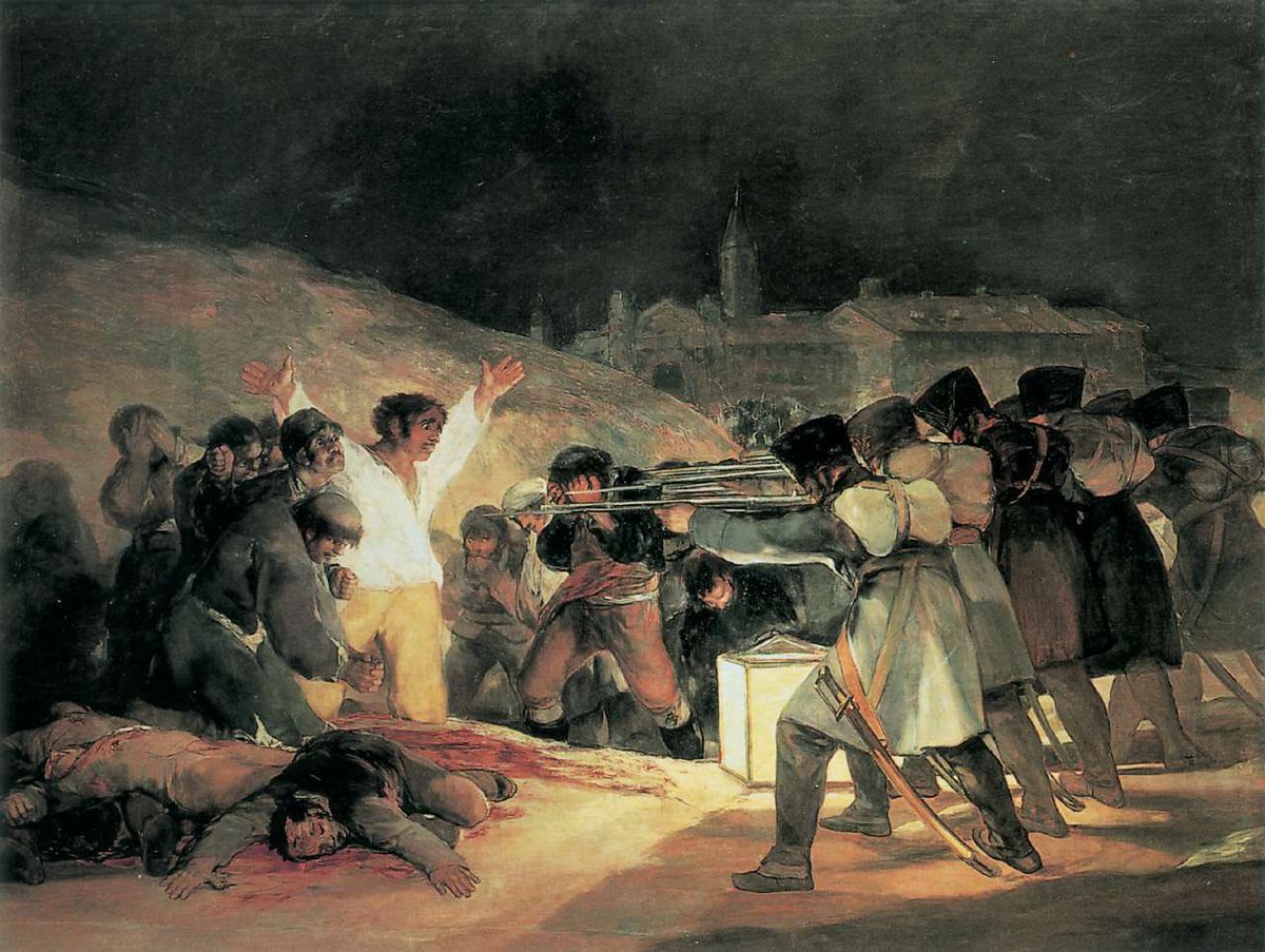 ClaudioCenta1's tweet image. Il 15 febbraio 2015, 21 cristiani copti (20 egiziani ed un ghanese) vennero sgozzati sulla spiaggia di Sirte in Libia da miliziani dell’ISIS, perché rifiutarono di convertirsi all’Islam.
Al solito, Goya lo sapeva bene, le vittime hanno un volto, i carnefici sono anonimi manichini