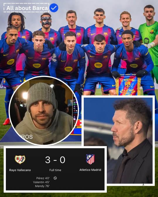 🚨🎙️| Gerard Piqué speaking:

“It’s funny because you see teams lose normal games, like Atlético Madrid losing to Rayo Vallecano… but when they play FC Barcelona, suddenly it’s like the Champions League final.

Every tackle is life or death. Every duel like it’s the last minute