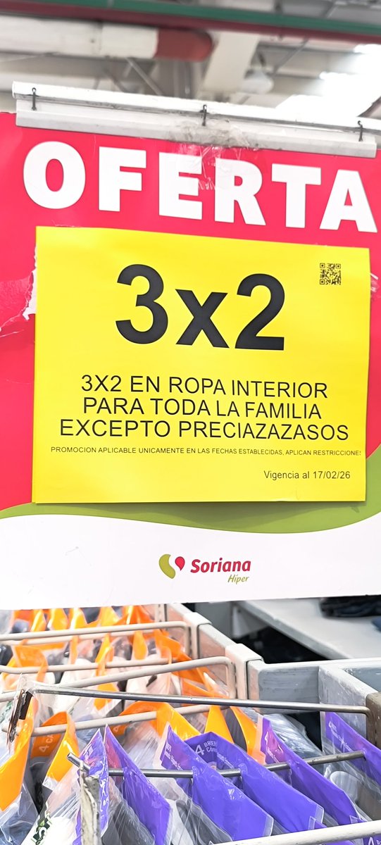 isela_ea's tweet photo. @TiendaSoriana Hola no me respetaron el 3*2 en ropa interior xq consideran que las camiseta que están en ropa interior no lo son y el descuento de @PanteneLA tampoco aunque la etiqueta de descuento estaba bajo en producto #sorianatacuba https://t.co/LqssY29YeD