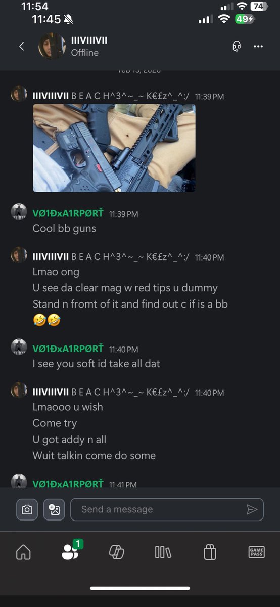 MaddChillGaming's tweet photo. OMG y’all 😱 Do you stan Xbox too?? Sameee bestie!! But hold up—lately they’re straight-up letting people slap GUNS in their pfp’s and kids are out here casually chatting about IRL MURDER like it’s no big deal?? 😭💀

Exhibit A + their wild replies.. should we have more eyes ? https://t.co/LsUhQgKuS5