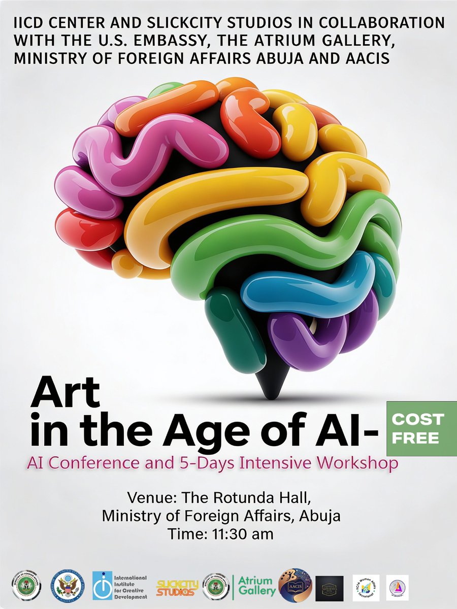 AACIS_Official's tweet photo. ART IN THE AGE OF AI   
Date: February 26th – March 4th 2026 
Time: 11:30am 
Participation is FREE, but registration is encouraged as spaces are limited. For more information and updates, visit link in bio 📣 https://t.co/3RpJg4VJwO