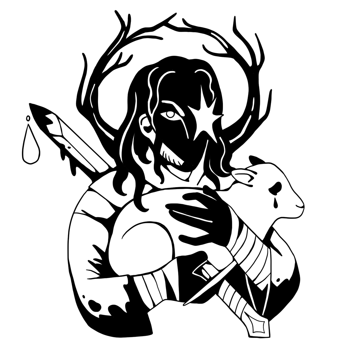 The Butcher - pin design inspired by Iron Lung, if you like it you can preorder it on Backerkit. sammy-the-sundog-plush.backerkit.com/hosted_preorde…