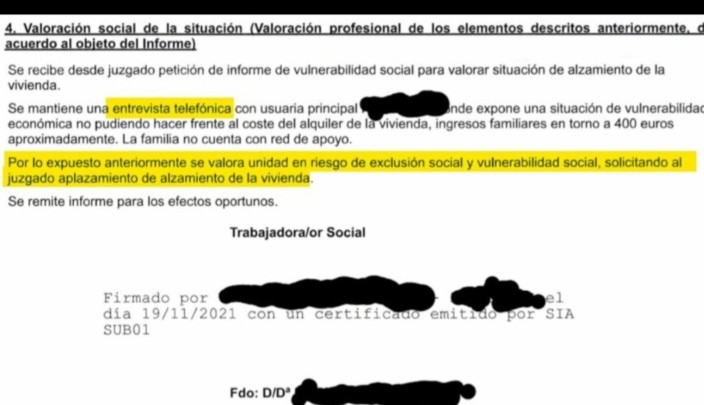 <a href="/isabelrguez/">Isabel Rodríguez García</a> Ilegales por falsos, son vuestros ridículos informes de vulnerabilidad. Informes que regaláis a cualquier inquilino que quiera dejar de pagar el alquiler. 
Que suerte tener jueces que aceptan como valido un papelito dado por teléfono o como premio en una tómbola.