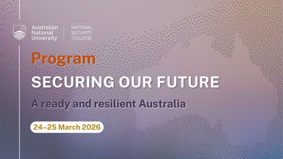 ANU National Security College tweet media