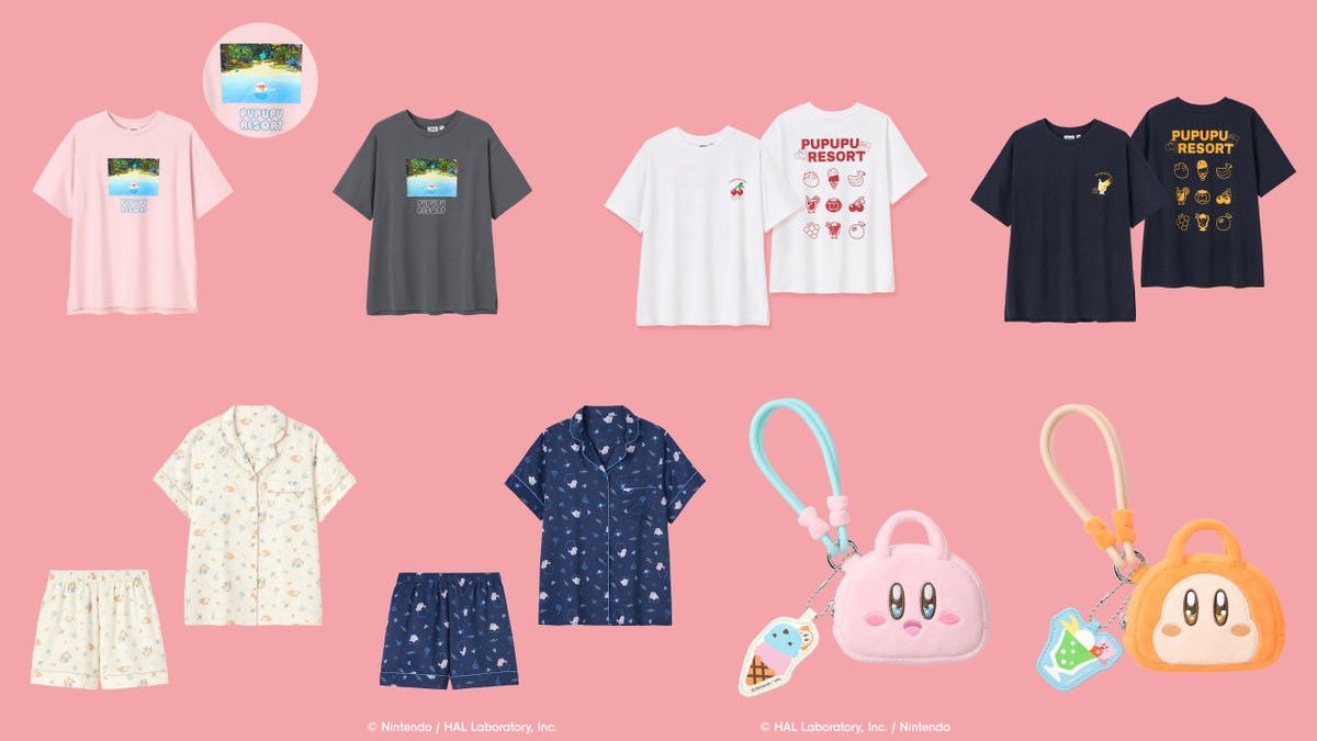 カービィたちのリゾート姿がかわいい！ GUと「星のカービィ」とのコラボが発表
news.denfaminicogamer.jp/news/260216h

「プププリゾート」での平和なリゾートをテーマにしたTシャツやパジャマ、ポーチなど豊富なアイテムが登場。5月1日より販売開始予定