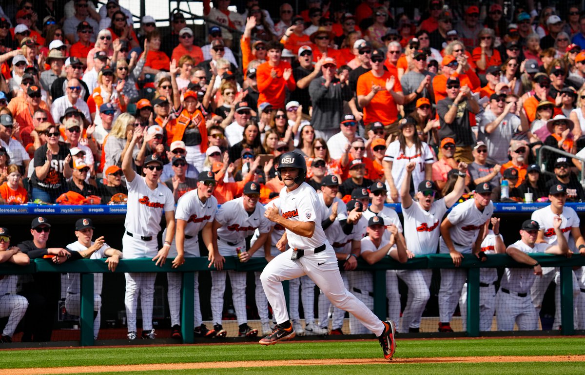 BeaverBaseball's tweet photo. More than 18,000 over the first three games at Goss South.

Let's close it out strong tomorrow Beavs, see you Monday! https://t.co/kmFIf3IpzY