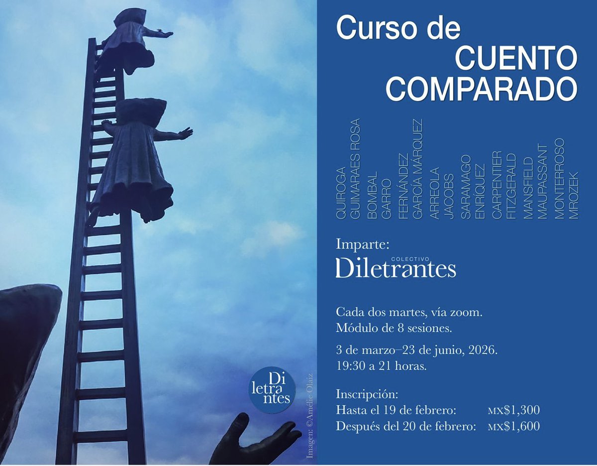 En Diletrantes estamos muy emocionadas de tener nuestro primer #BookClub y será uno muy especial, de cuento comparado.
Por zoom cada 2 martes 7.30pm
Arrancamos el 3 de marzo. ¿Te animas? Inscripciones aquí 👇🏼drive.google.com/file/d/1LZpJ9w…