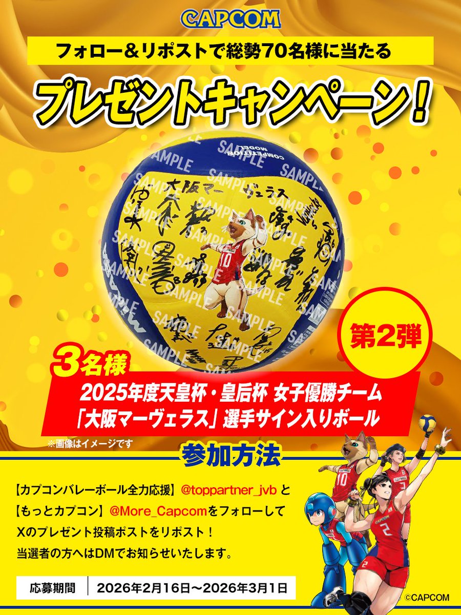 カプコンバレーボール全力応援 tweet media