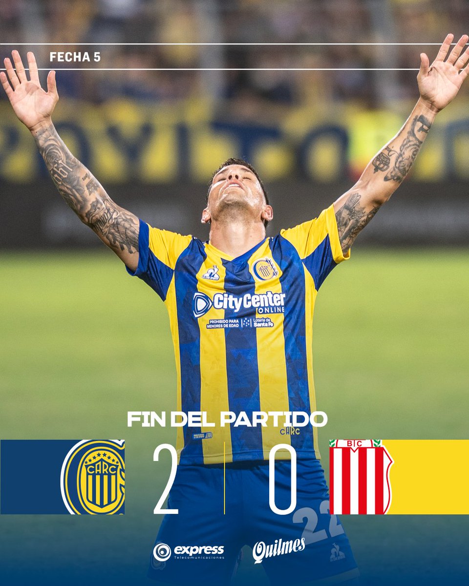 😁🇺🇦 ¡¡¡GAAAANÓ CENTRAAAAAAAL!!!

El Canalla superó por 2-0 a Barracas Central en el Gigante de Arroyito, por la quinta fecha del #TorneoMercadoLibre Apertura

⚽ Enzo Copetti, Ángel Di María

📺 Seguilo en vivo por TNT Sports Premium
▶️ Suscribite al Pack Fútbol