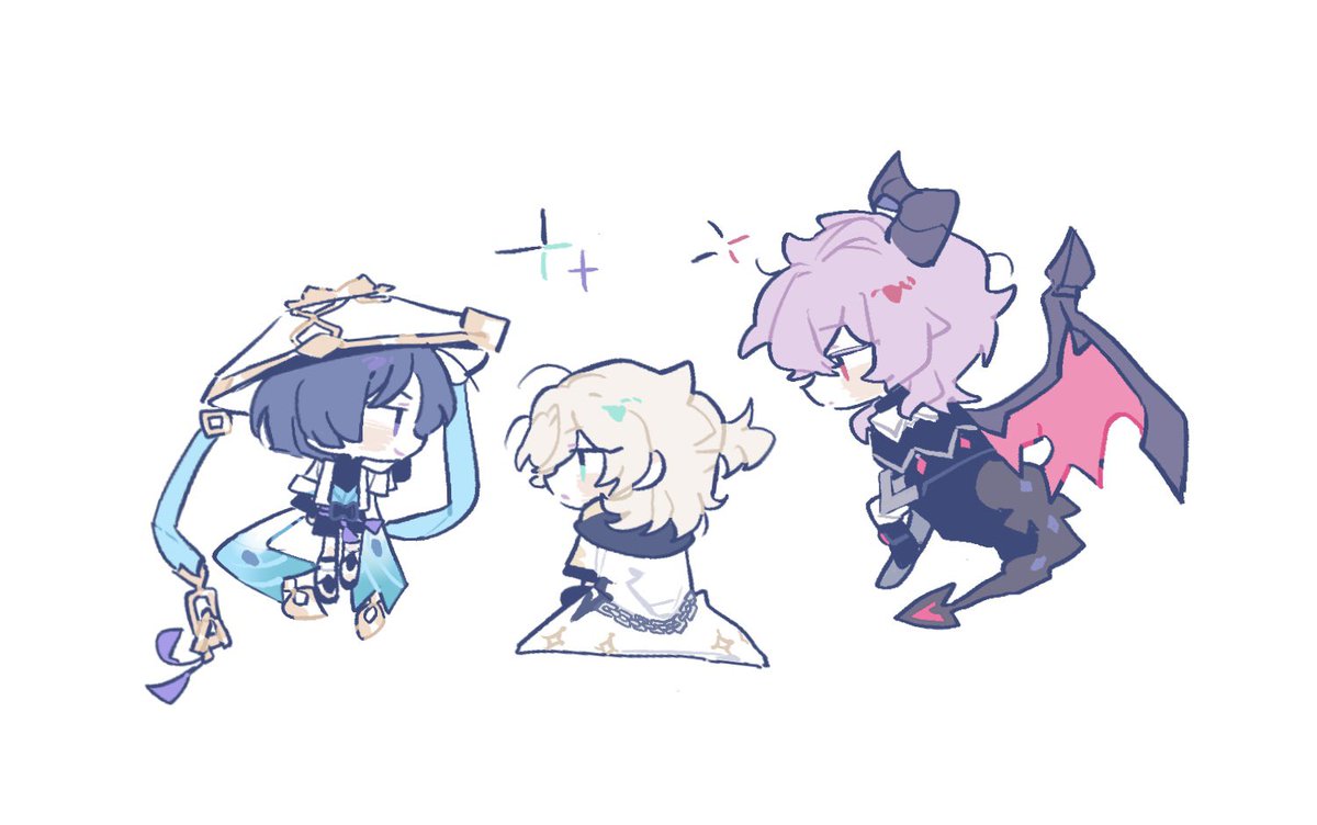 Poor Albedo surrounded by people who can fly