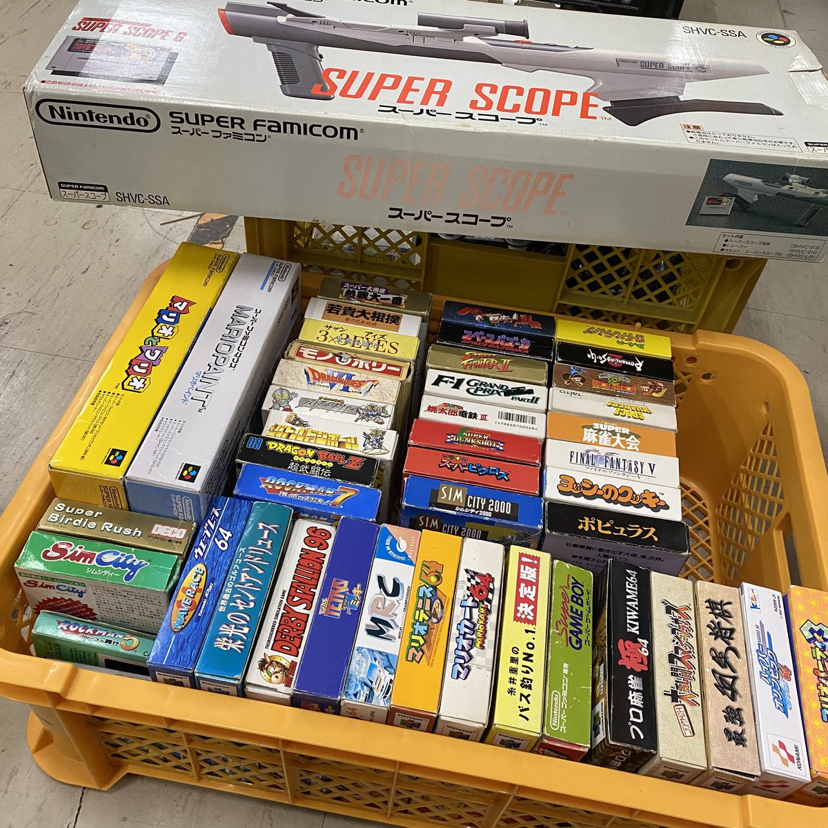 スーファミや64の箱付きソフトを沢山お持ち込みいただきました✨ 動作