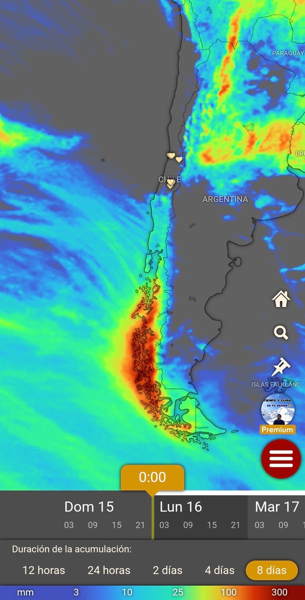 EdoWeatherman's tweet photo. PRONÓSTICO SEMANAL 16-22 DE FEBRERO.

El norte grande seguirá recibiendo chubascos y probables ⛈️ estos días, concentrándose en sectores interiores y cordilleranos. No se descarta algo de agua en Arica.
Desde Atacama a O'Higgins seguirá el tiempo veraniego, con altas temperaturas el martes y miércoles, además de viento sur en la costa.
Entre Maule y Ñuble se esperan días agradables, pero el martes por la tarde la parte final de un sistema frontal puede alcanzar estas regiones con chubascos y posibles ⛈️. Llegaría hasta Cauquenes y Parral. 
En la zona central podría darse un evento en altura el fin de semana y la última semana del mes.
Desde Biobío a Magallanes se esperan precipitaciones este lunes- martes. El sistema frontal viene con un río atmosférico y se esperan lluvias, viento moderado y posibles ⛈️. Lo más intenso se dará desde Los Lagos a Aysén con sectores sobre 70-100 mm. La zona austral tendrá lluvia hasta el fin de semana y la región de Aysén será la más afectada (>150 mm).

Ojo con marzo pues se proyecta con novedades para varias regiones del país, los detalles estarán el próximo fin de semana
