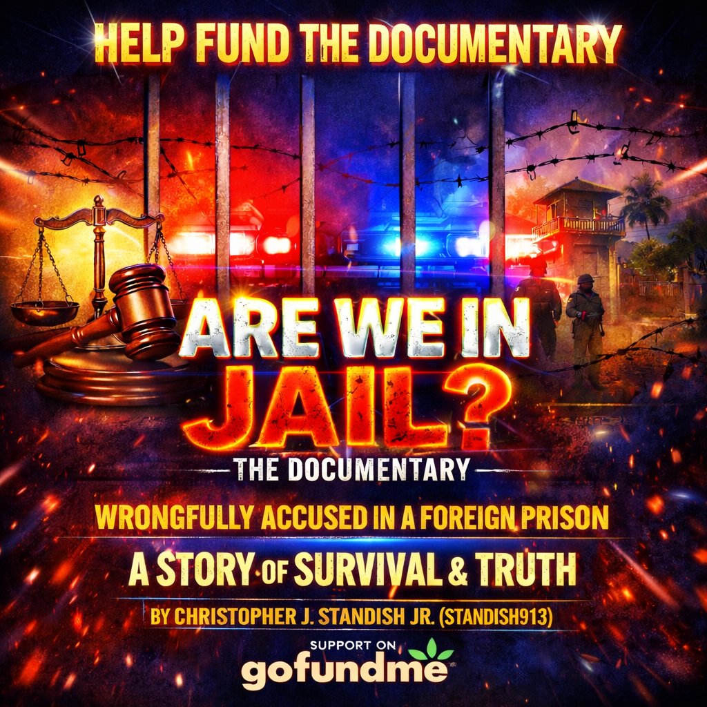 🚨 HELP #FUND ARE WE IN JAIL? THE #DOCUMENTARY 🎬

My real story as a #legallyblind #American wrongfully accused in a foreign country 🇺🇸✈️🌎 Turning pain into power!

Every #repost &amp; #donation helps bring this to life 🙏

gofund.me/f50003ff2