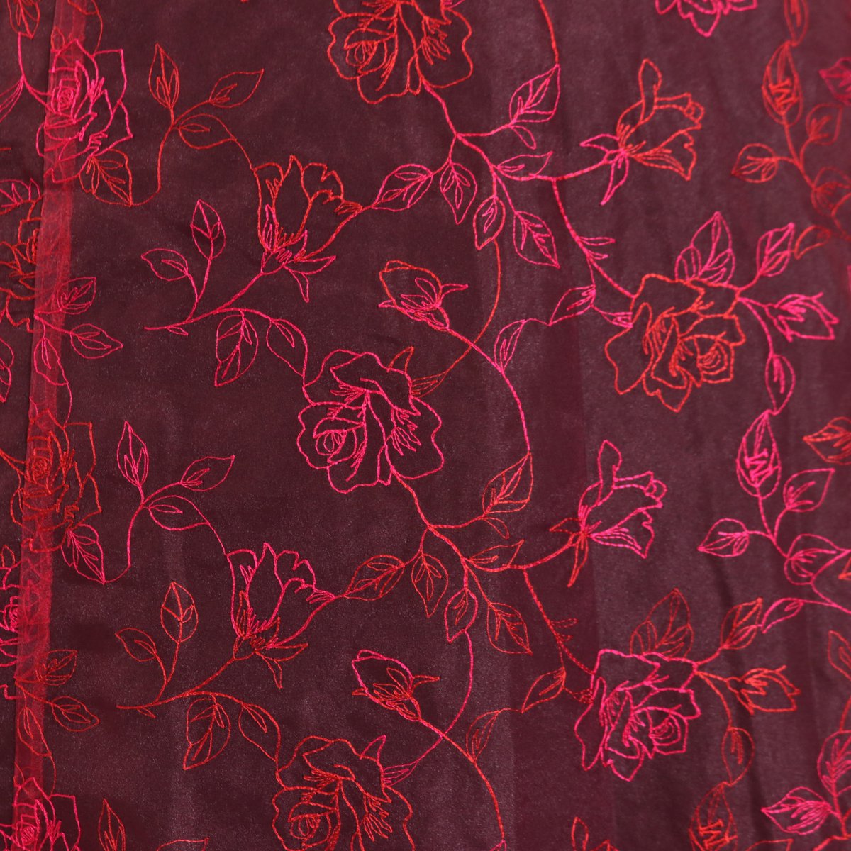 発売中】黒×ボルドー/13号 残りわずか ○【通販限定】オーガンジー薔薇