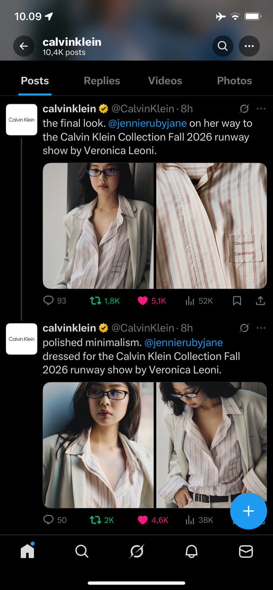 Calvin Klein said “our best Calvin Klein ambassador is back”