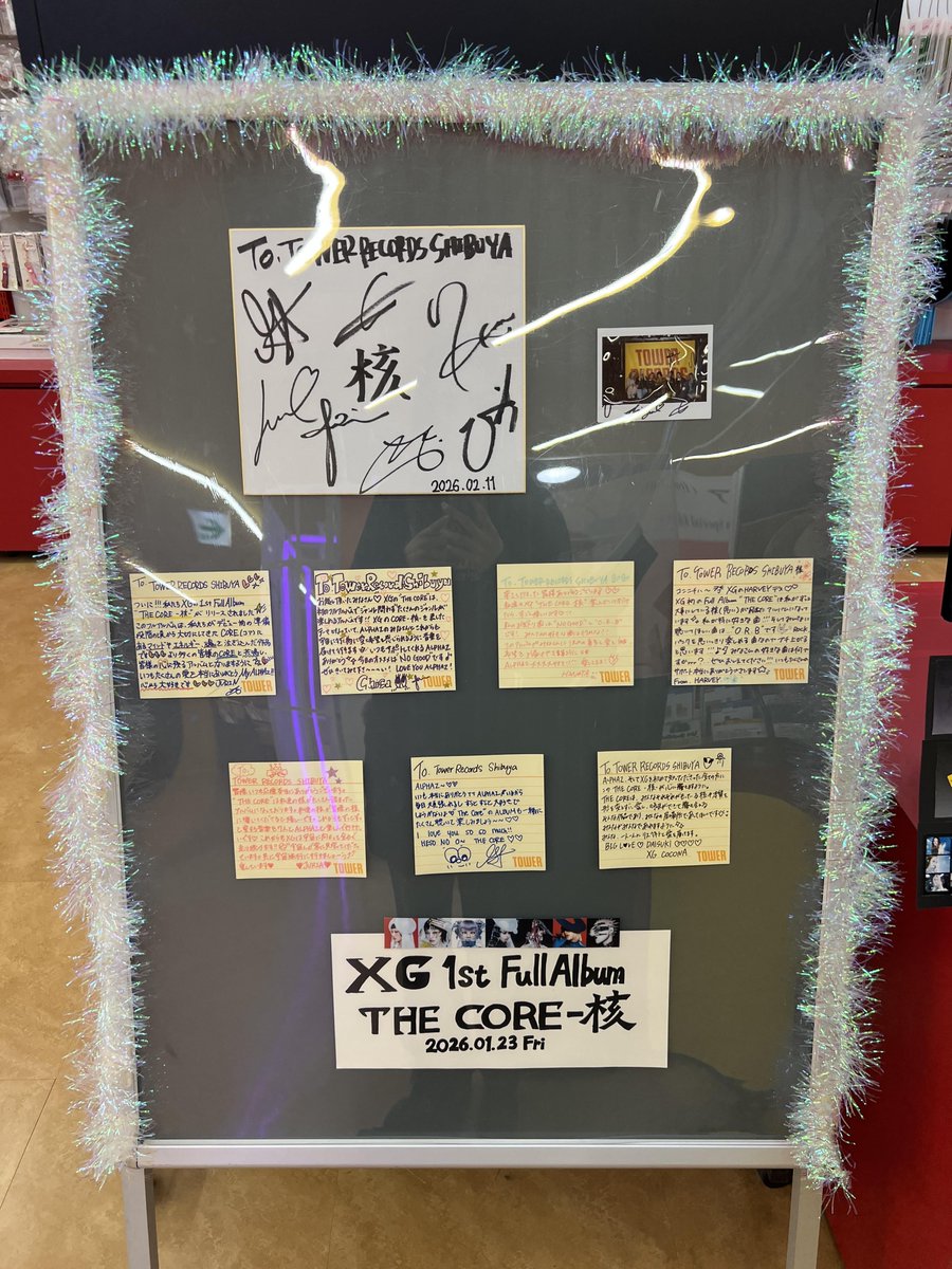 XG THE CORE - 核 タワレコ 直筆サイン入りチェキ チサ XG THE CORE - 核 タワレコ 直筆サイン入りチェキ チサ タワ渋XG