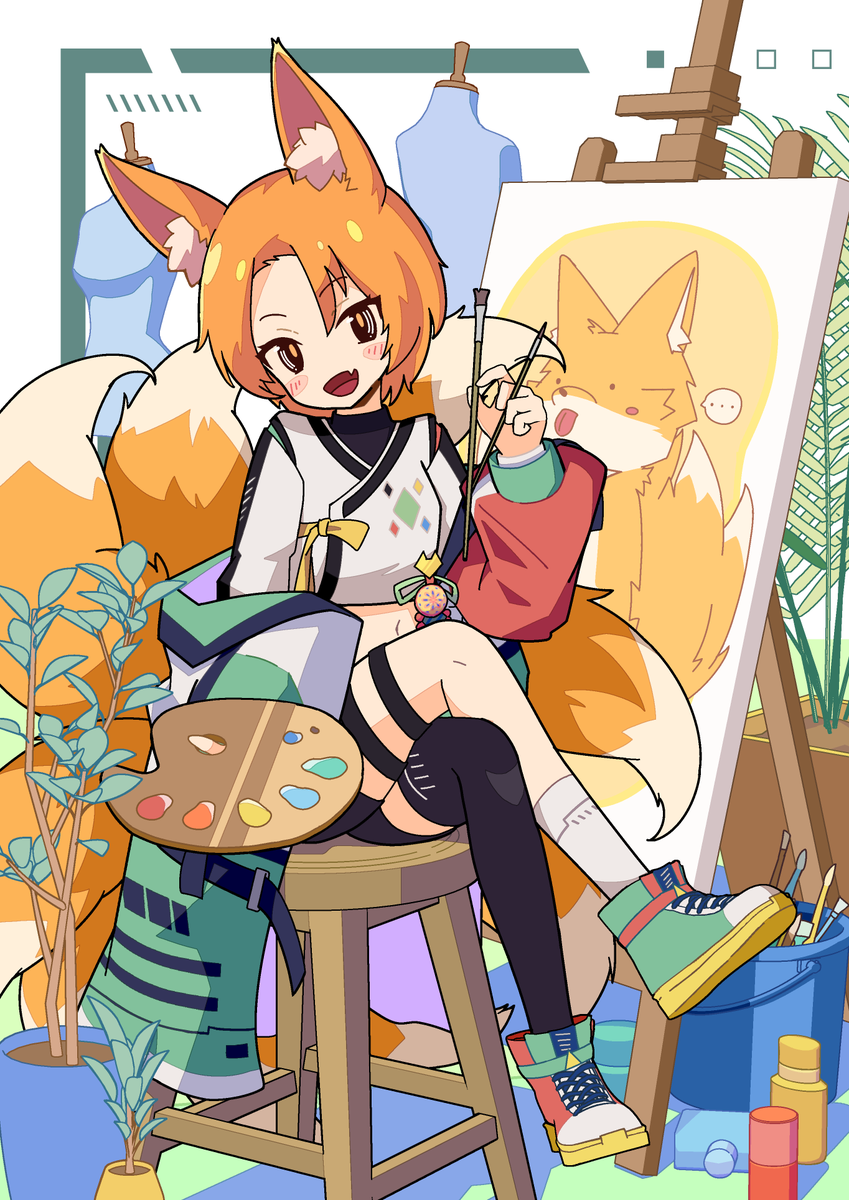 gumikoh_nari's tweet photo. vtubers! where are you from? 🦊🫣

this fox may reside in a forest somewhere in the states but my familial roots are korean! 

where are my kor-am/kor-can vtubers? 👋💛 https://t.co/TrZ2HdLrBL