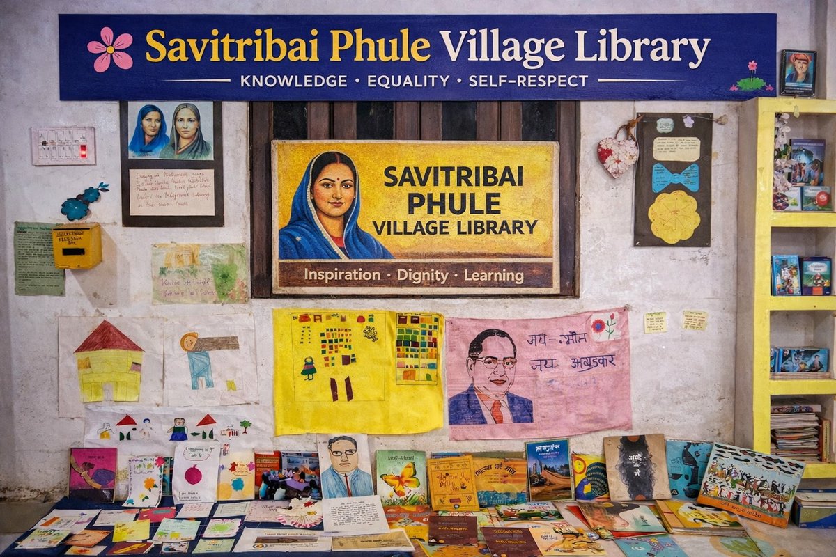 Savitribai Phule Village Library tweet media