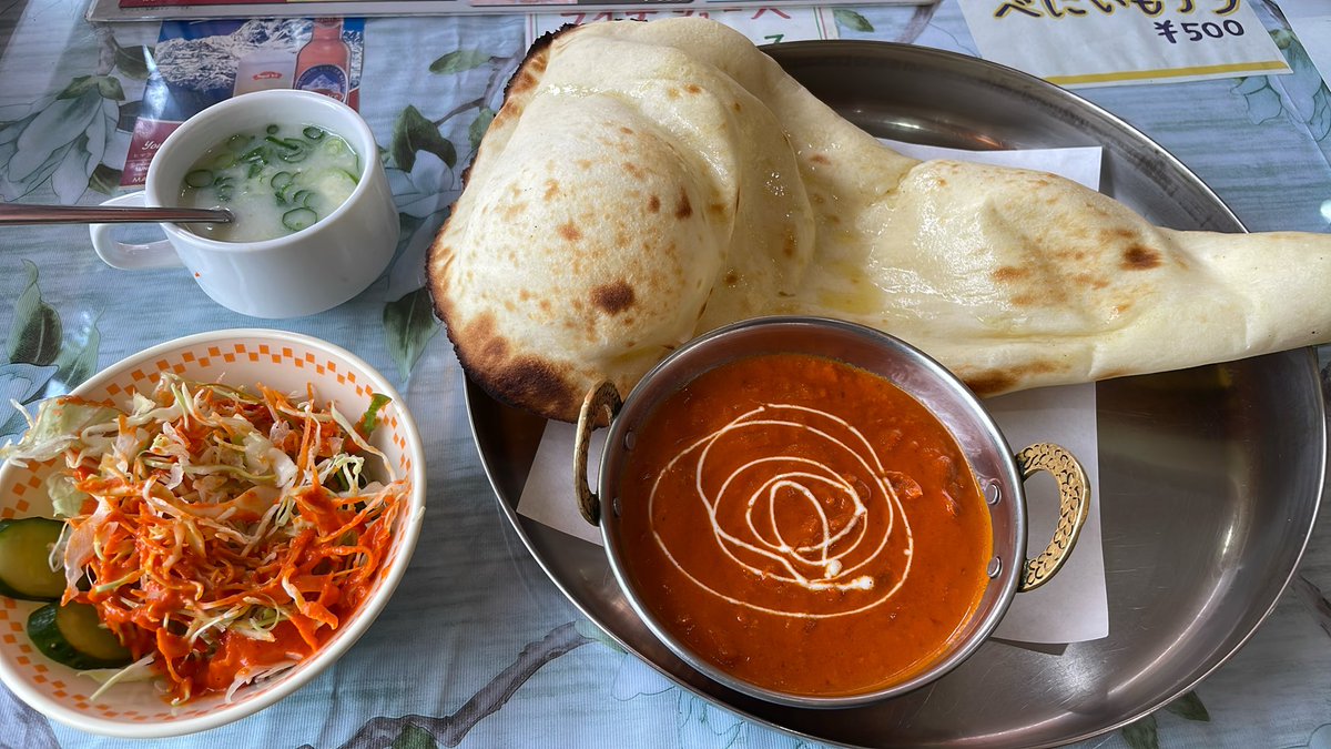 PUBGmamo's tweet photo. ナンカレー800円 https://t.co/WbNxdasHZV