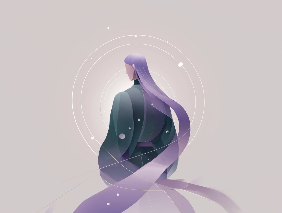 phyllumpeltatum's tweet image. #cosmic #wisdom #flat #vector #midjourney #design