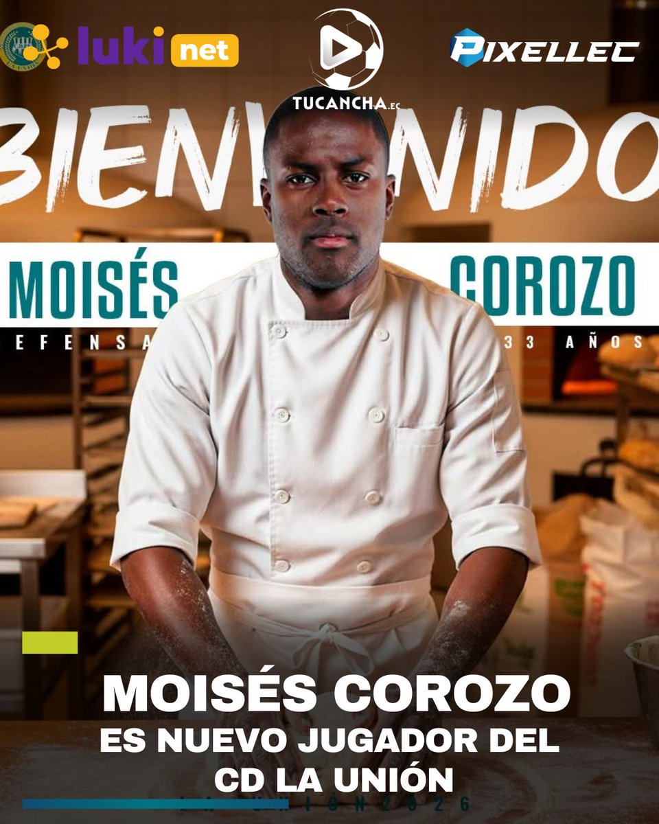 🛡️⚽ Refuerzo confirmado en La Unión
La Unión hizo oficial la llegada de Moisés Corozo 🆕
El defensor central se suma al plantel para reforzar la última línea 🧱. Experiencia, juego aéreo y lectura defensiva para encarar lo que viene en la temporada.