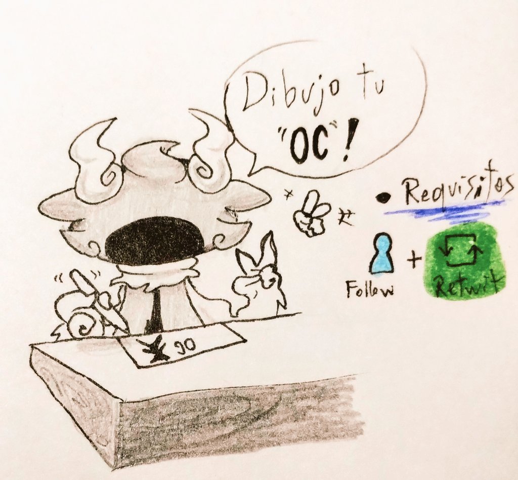 DIBUJO TU OC!!🥳
Así es, de nuevo está vieja dinámica en tradicional.
🗣️🔥Para participar solo debes seguirme y dar RT a este post (y mandar tu oc) :3

La cantidad de ocs que dibujare va a depender de cuánta gente participe de la dinámica.

Tienen hasta pasado mañana, suerte ;D