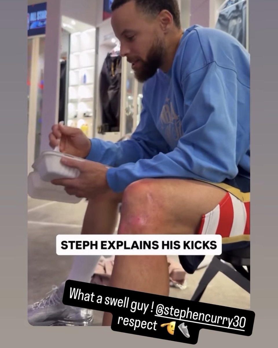 Klay appreciates Steph rockin' his KT11 ANTA shoes 🤝 [via