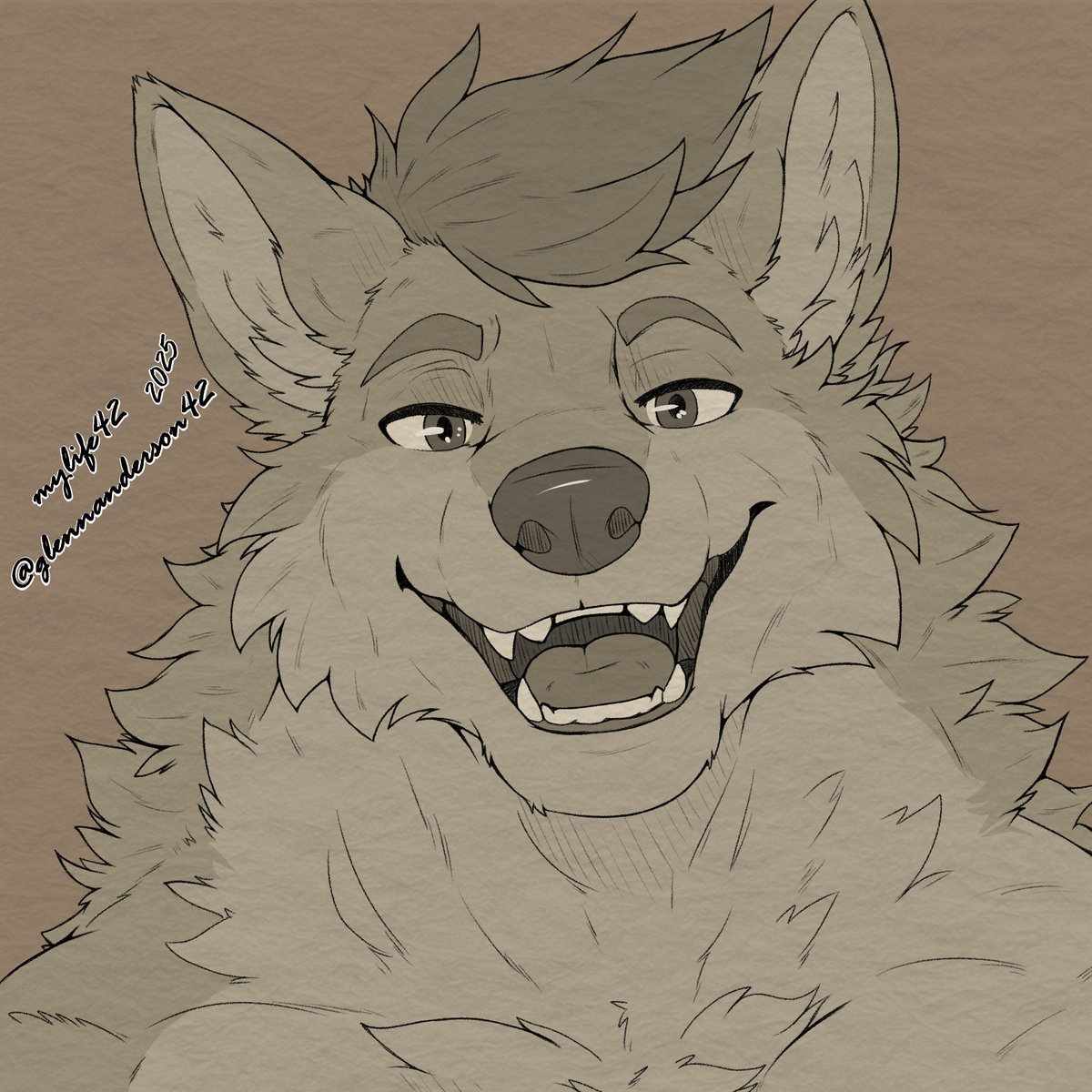 Who knew a pupper could look so content!!

Headshot doodle for Jethrobuck!!