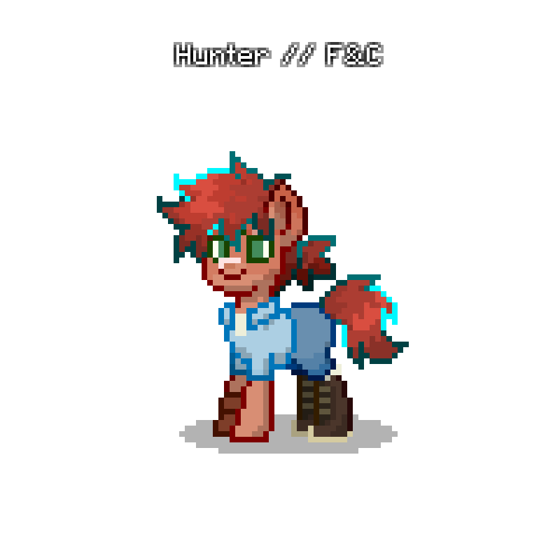 KaijuSlushx's tweet image. i havent played ponytown in forever..whatevs look at my little guys #fionnaandcake #ponytown