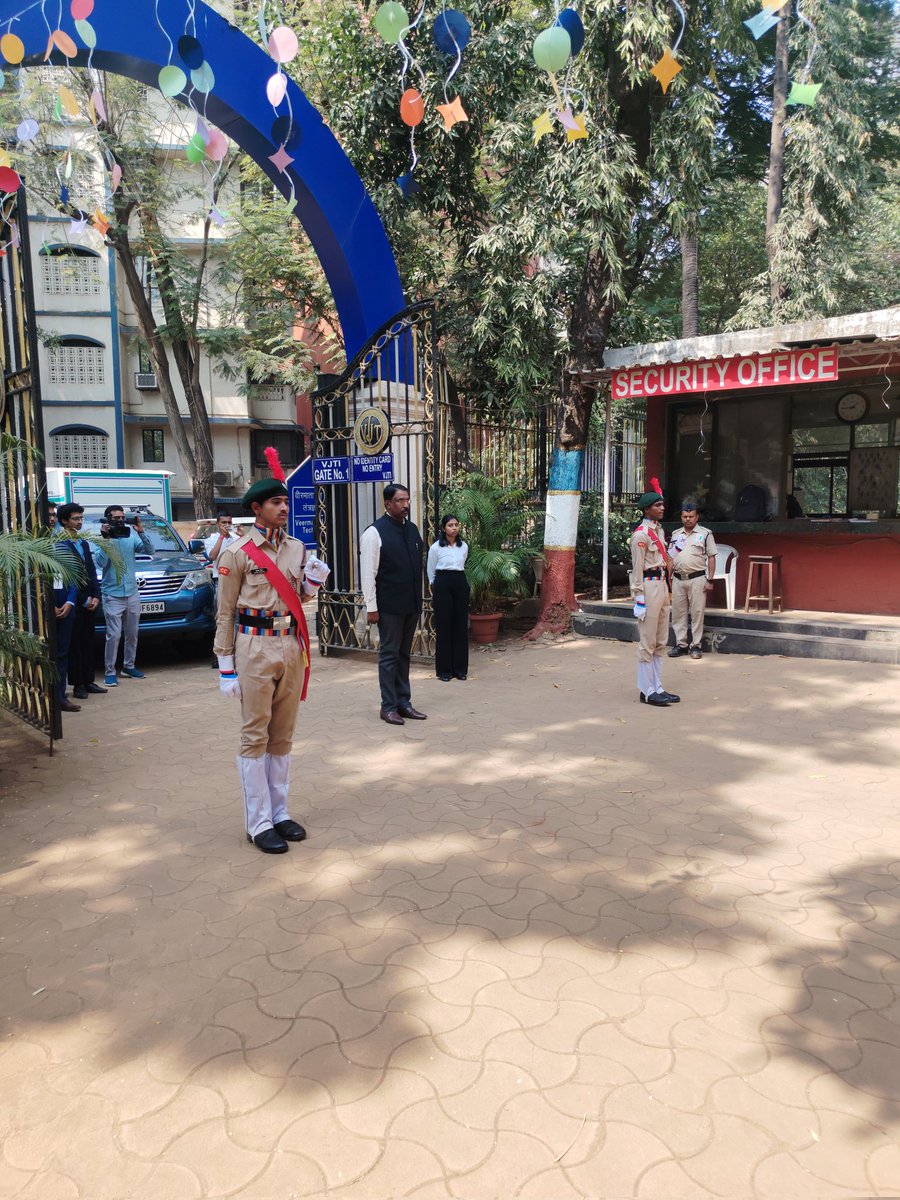 TEAM5MAHEMECOY's tweet photo. Cadets of 5 MAH EME COY NCC, VJTI were honoured to welcome Commodore Mathew Lathra at TEDx VJTI Mumbai.
His inspiring address motivated us to enhance our communication skills and lead with confidence ⭐. A proud and enriching moment for all cadets! 🇮🇳💪
#NCC #tedx #IndianNavy https://t.co/c0yAO8vo8c