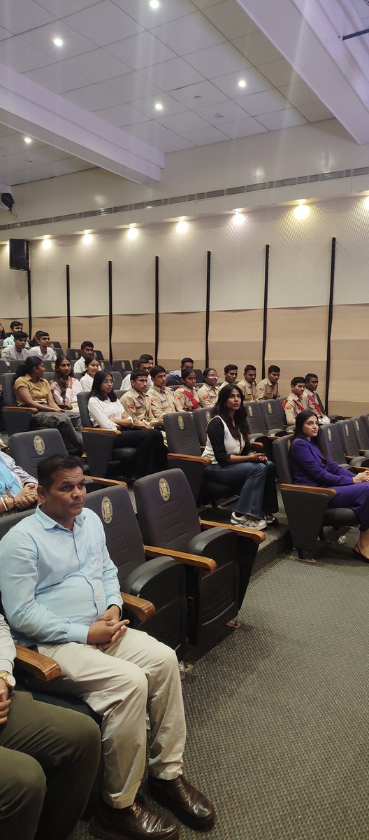 TEAM5MAHEMECOY's tweet photo. Cadets of 5 MAH EME COY NCC, VJTI were honoured to welcome Commodore Mathew Lathra at TEDx VJTI Mumbai.
His inspiring address motivated us to enhance our communication skills and lead with confidence ⭐. A proud and enriching moment for all cadets! 🇮🇳💪
#NCC #tedx #IndianNavy https://t.co/c0yAO8vo8c