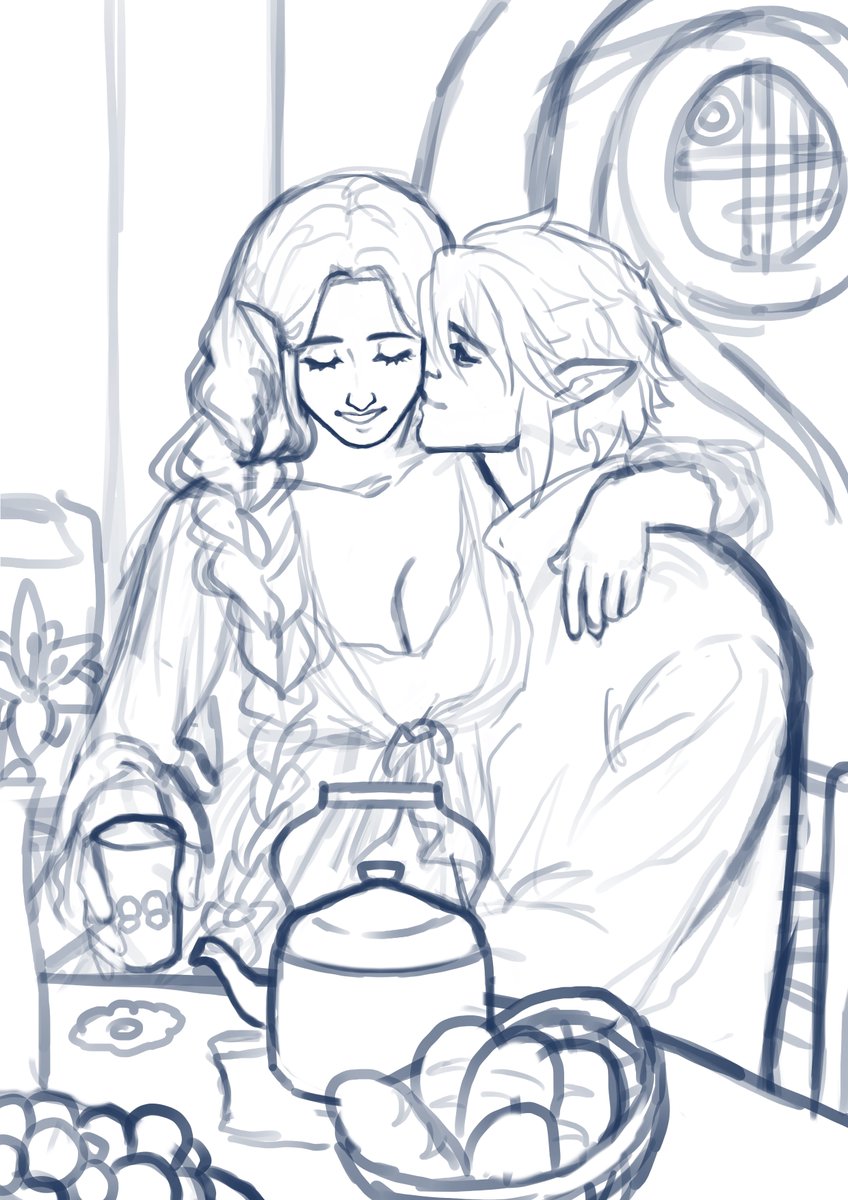 im rarely on this account cause I have nothing muted and see all the annoying ff7 discourse but anyway. did more work on the zelink wip :3